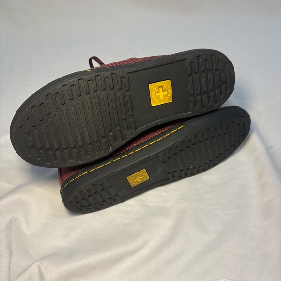 Dr. Martens Maegley Canvas High Top Sneakers Lace Up Side Zip Cherry Red Women 6 - Picture 9 of 10